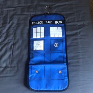 TARDIS toiletry travel bag with hanger